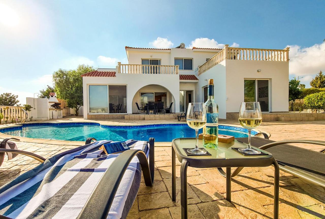 Katya-Sofia Villa - Tranquility With Sea View Peyia Extérieur photo